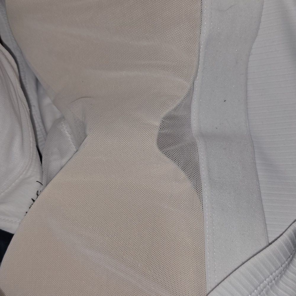 White Ribbed Racerback Bralette Top - Picture 8 of 9